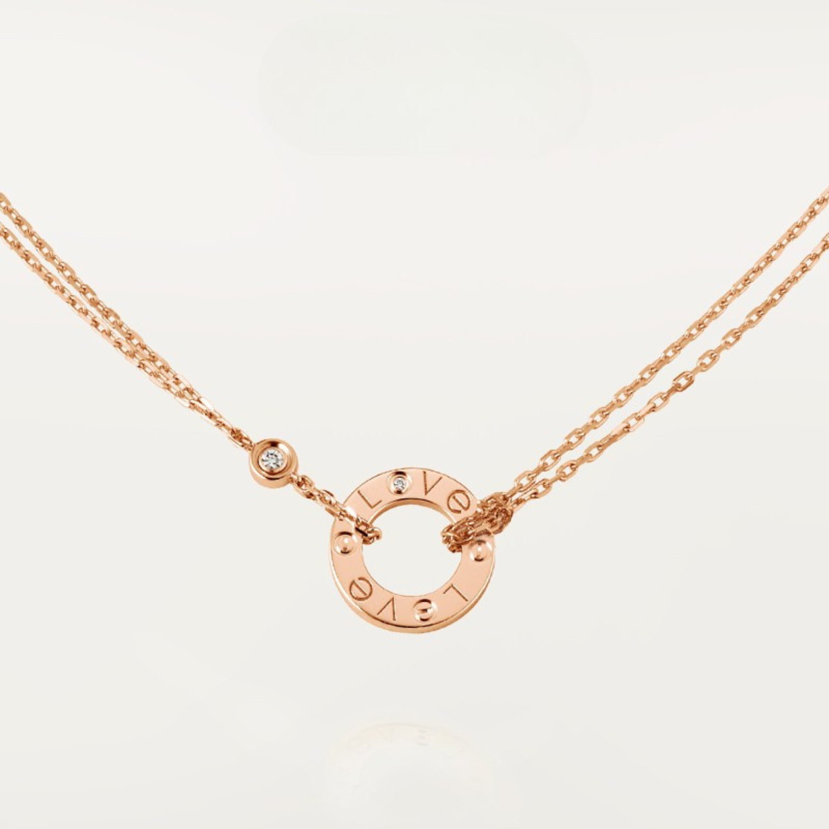Collar Love Cartier - Oro Rosa