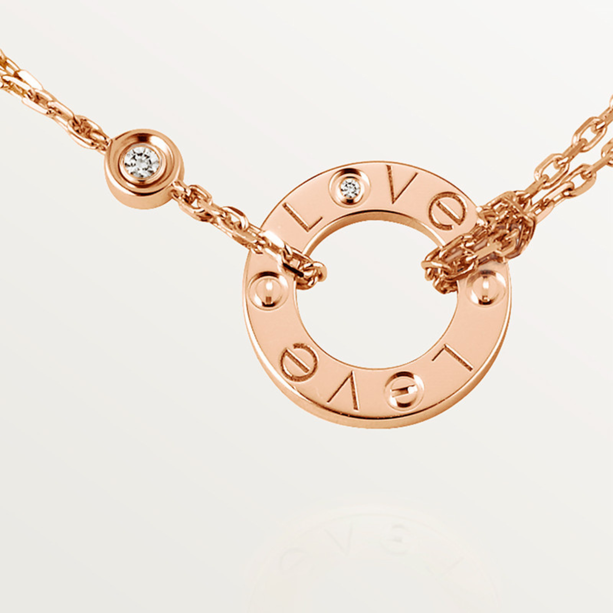 Collar Love Cartier - Oro Rosa