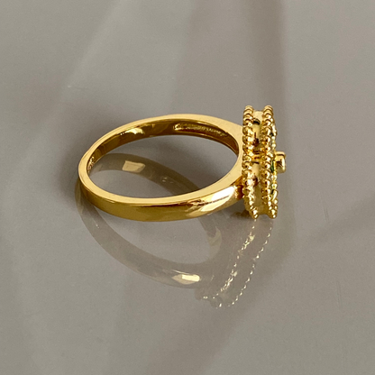 Anillo Vintage Alhambra Verde - Oro 18K