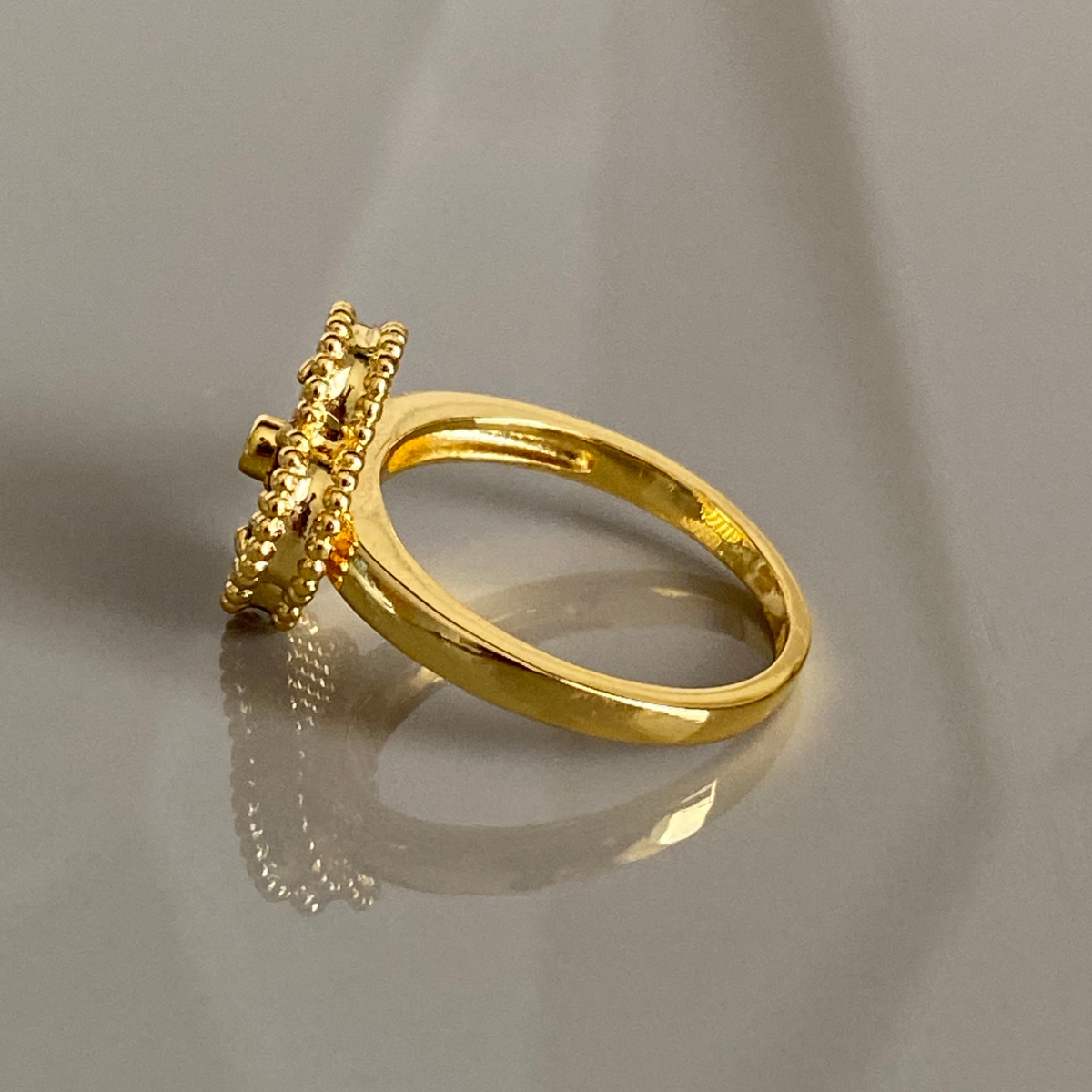 Anillo Vintage Alhambra Verde - Oro 18K