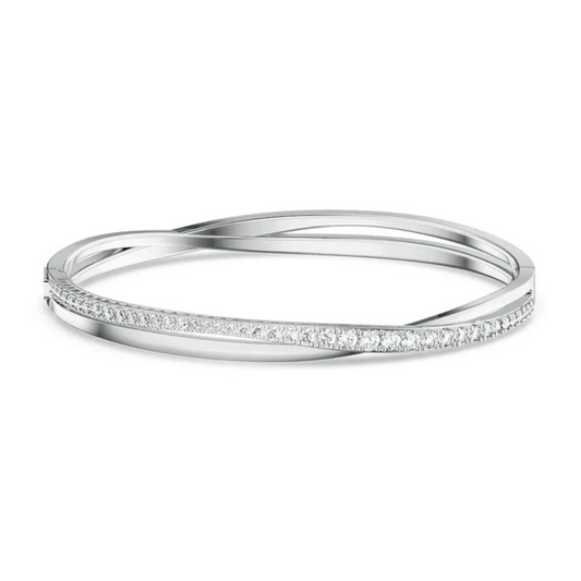 Pulsera Twist Rows Blanco - Plata 925