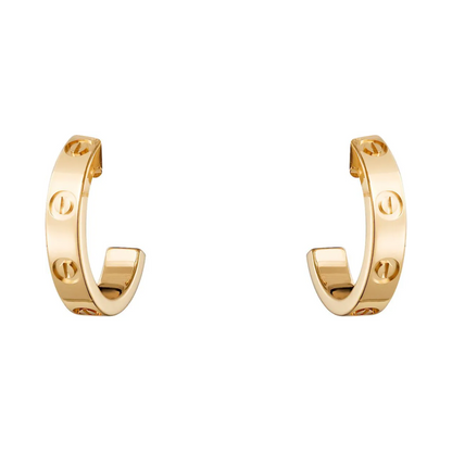 Pendientes Clásicos Love - Oro 18K