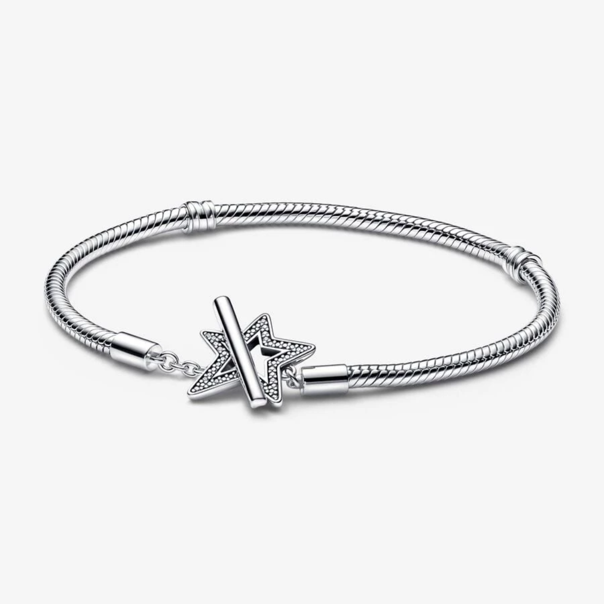 Brazalete con Cierre Estrella - Plata 925