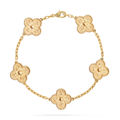 Pulsera Vintage Alhambra 5 Motivos Discovery - Oro 18K