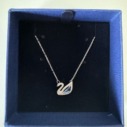 Collar Cisne Danza Azul - Plata 925