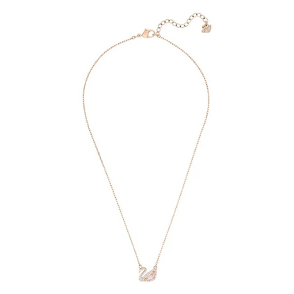 Collar Dazzling Swan Baño de Oro Rosa - Plata 925