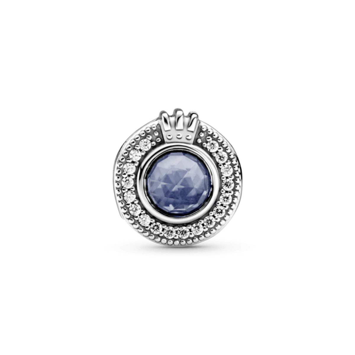 Charm en Corona El Azul Brillante Pandora Signature.