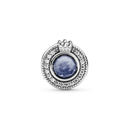 Charm en Corona El Azul Brillante Pandora Signature.