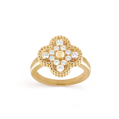 Anillo Vintage Alhambra Floco de Neve - Ouro 18K