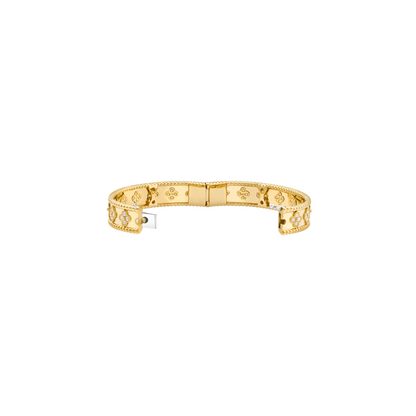 Brazalete Alhambra Tréboles Perlee - Oro 18K