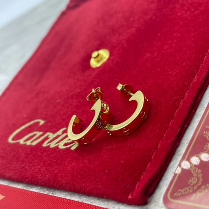 Pendientes Clásicos Love - Oro 18K