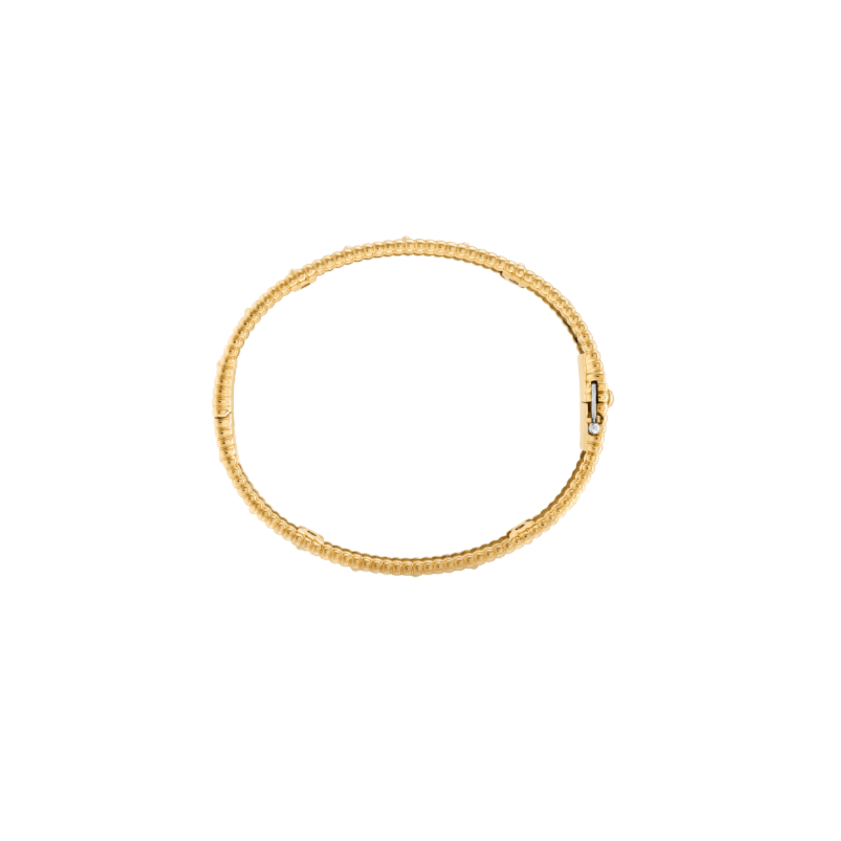 Brazalete Alhambra Tréboles Perlee - Oro 18K