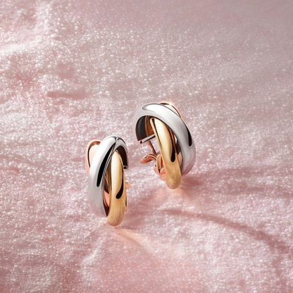 Pendientes Trinity Cartier - Oro Rosa