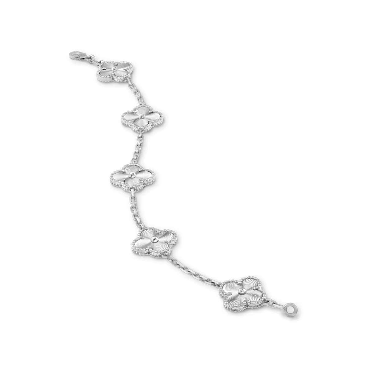 Pulsera Alhambra 5 Motivos Brillante - Plata