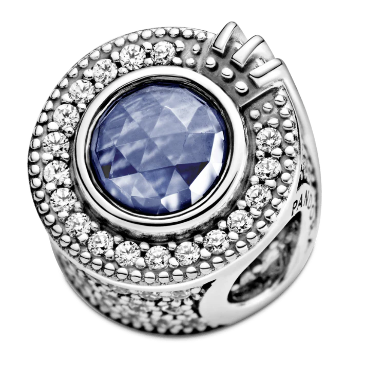 Charm en Corona El Azul Brillante Pandora Signature.