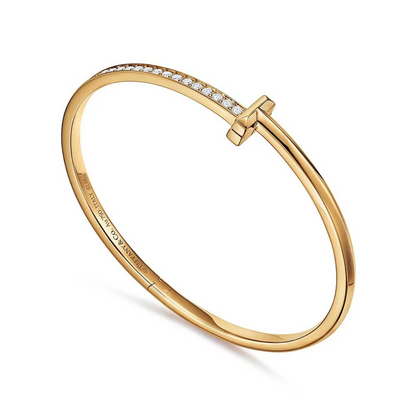 Brazalete T1 Engastado - Oro 18K