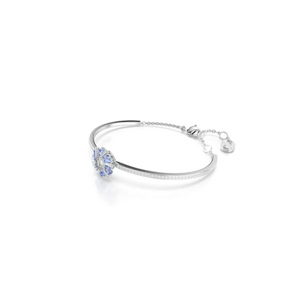 Brazalete Idyllia, Flor, Azul - Plata 925