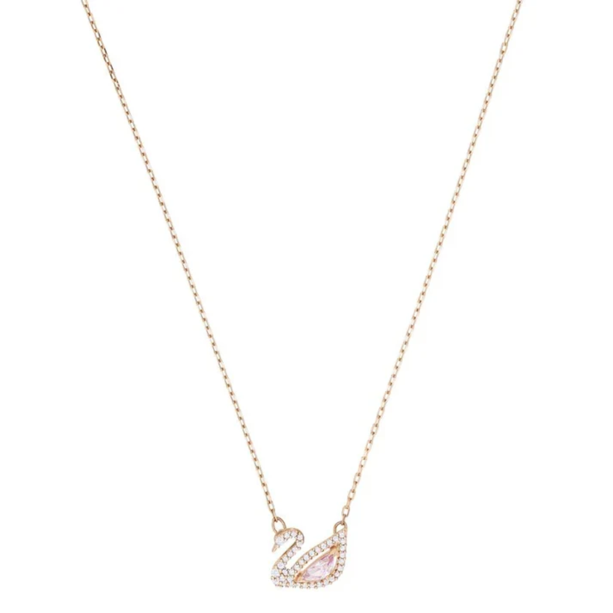 Collar Dazzling Swan Baño de Oro Rosa - Plata 925