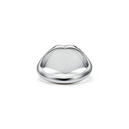 Anillo Corazón Relleno - Plata 925