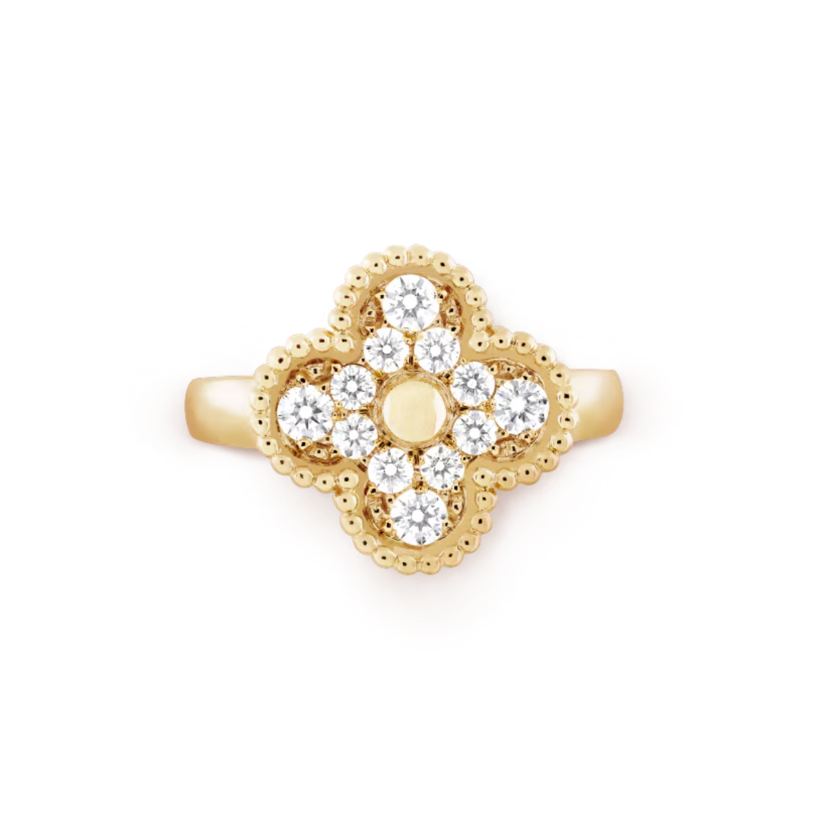 Anillo Vintage Alhambra Floco de Neve - Ouro 18K