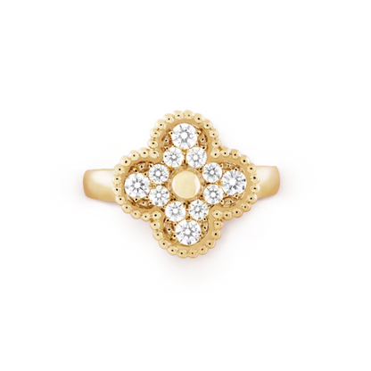 Anillo Vintage Alhambra Floco de Neve - Ouro 18K