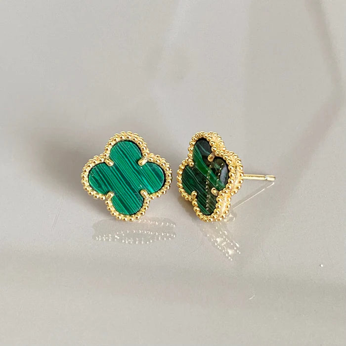 Conjunto Alhambra Vintage Trevo Completo Verde - Oro 18K