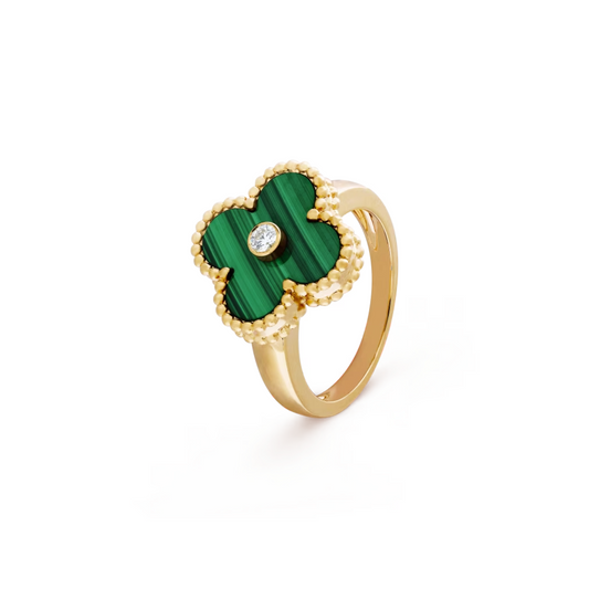 Anillo Vintage Alhambra Verde - Oro 18K