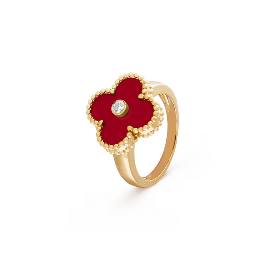 Anillo Vintage Alhambra Red - Gold 18K