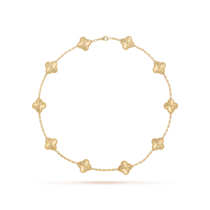 Collar Vintage Alhambra 10 Motivos Brillante - Oro 18K